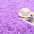thumbnail image 7 of Softlife Stylish Soft Shaggy Velvet Carpet for Living Room/Bedroom, Fluffy Rugs, 5' x 8' , Purple, 7 of 7