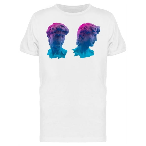 Gradient David Sculpture T-Shirt Men -Image by Shutterstock, Male 3X-Large