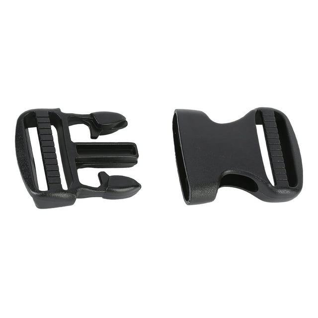 Kritne 5Pcs Quick Release Buckle Plastic Dual Adjustable Strap Buckles Replacement DIY Craft for Backpack Black,Side Release Buckle,Adjustable Buckle