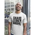 thumbnail image 2 of Skateboard Sketch Graphic T-Shirt Men -Image by Shutterstock, Male 3X-Large, 2 of 4