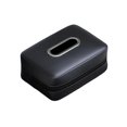 thumbnail image 1 of Leather Car Tissue Holder General Center Consoles Napkin Box Elegant Vehicle Tissue Dispenser Convenient for Auto, 1 of 4