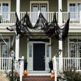 thumbnail image 1 of Tela de decoración de Halloween aterradora, 76 x 200 cm, decoración de Halloween de gasa negra, tela de decoración de Halloween horrible para puerta de escaleras de techo de casa embrujada XianweiShao 8390611319069, 1 of 1