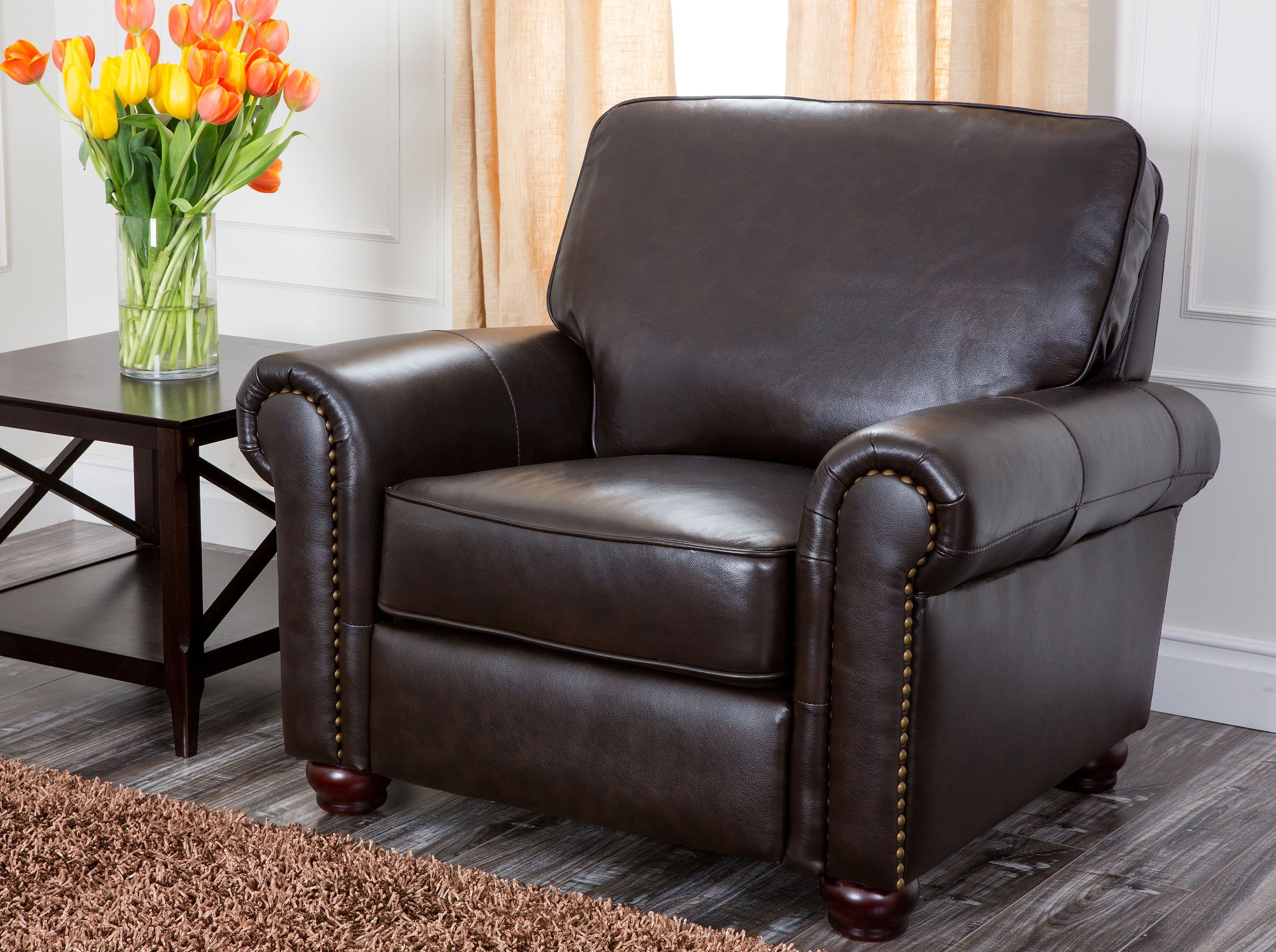 Devon & Claire Isabella Leather Armchair, Brown