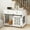 White, variant on imerelez 39.37'' Modern Wooden Dog Crate Furniture with Double Drawers and Sliding Barn Door, Decorative Pet Kennel End Table with Lockable Wheels, Stylish Dog Cage for Small to Medium Dogs – White