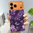 thumbnail image 3 of Case For Apple iPhone Air / 17 Pro / 17 Pro Max Series Case, Slim Thin Transparent Flexible Clear TPU Shockproof Phone Case For iPhone 17 Series, Purple Butterfly (2), 3 of 6