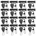 thumbnail image 1 of 16pcs Pulley Ratchets Heavy Duty Rope Clip Hanger Adjustable Lifting Pulley Lanyard Hanger Kayak And Canoe Boat Bow Rope Lock Tie Down Strap, 1 of 6