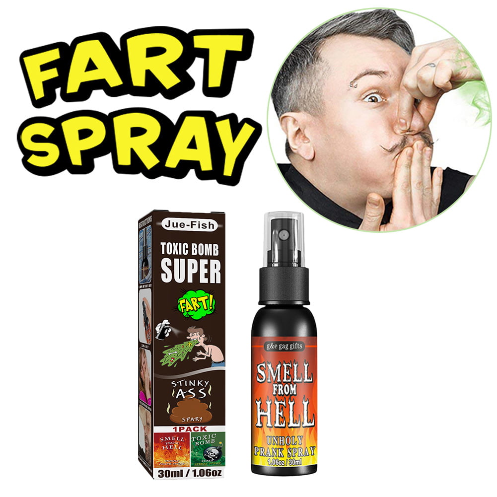 EDFRWWS Halloween 30ml Fart Gag Spray Prank Toy Spoof Odor Terrible Smell  Spray (Hell) 