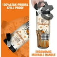 thumbnail image 5 of 30 oz Fall Tumbler with Lid and Straw, Autumn Leaf and Pumpkin Flip Straw Tumbler Insulated Coffee Travel Mugs Cup Water Bottle Fall Thanksgiving Gifts for Women Girls, 5 of 6