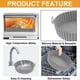 thumbnail image 2 of Air Frying Pan Silicone Basket Reusable Air Frying Pan Pad Light Pink, 2 of 5