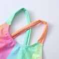 thumbnail image 5 of GYRATEDREAM Girls One Piece Swimsuits Kids Rainbow Print Quick Dry Adjustable Straps Bathing Suit Cute Beach Swimwear Multi-Color for 3-12Y, 5 of 8
