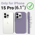 thumbnail image 6 of for iPhone 15 Pro Case, [Military Shockproof Protection] Upgraded Silicone Phone Case with [Soft Anti-Scratch Microfiber Lining], Camera & Screen Drop Protection, 6.1 inch（Violets）, 6 of 14