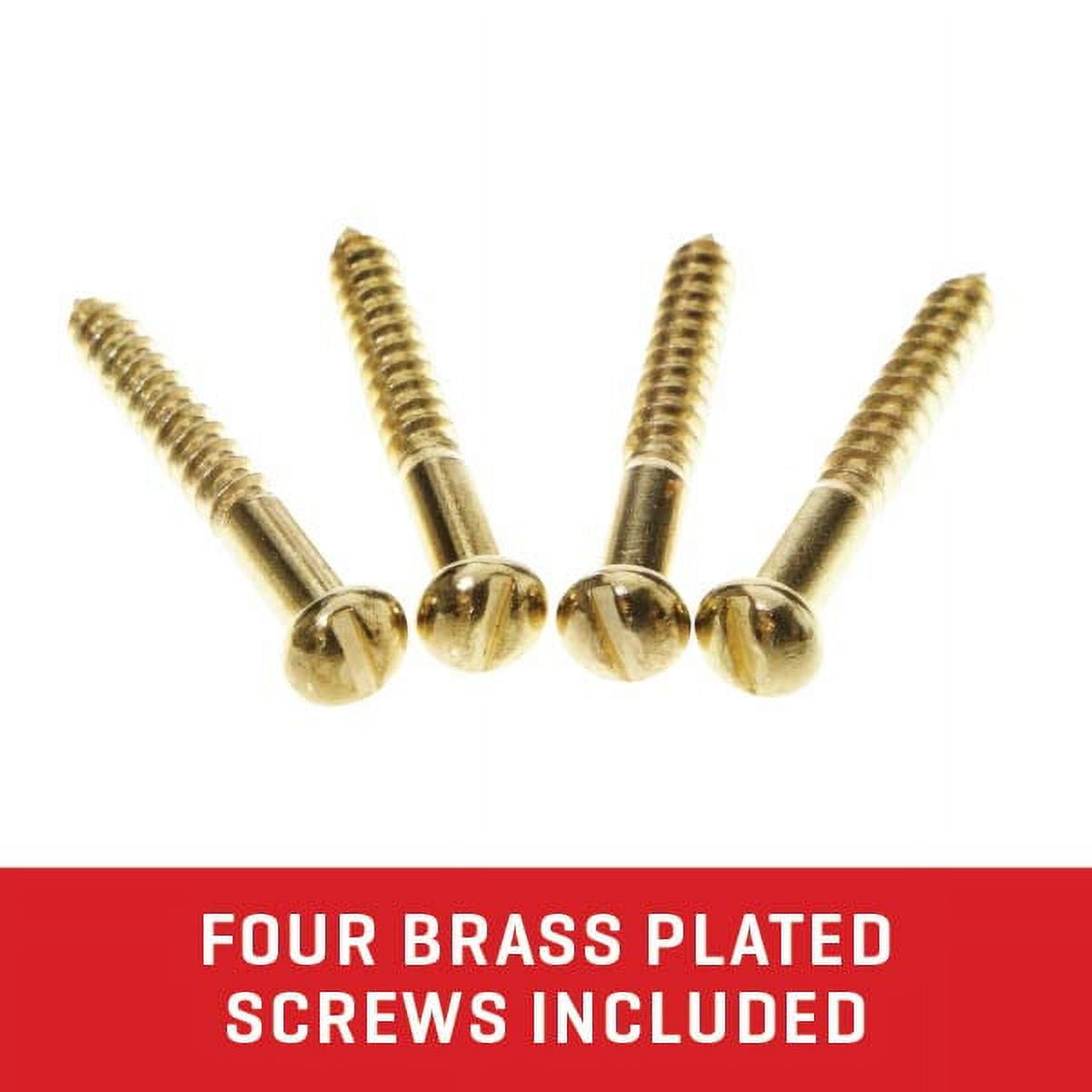 Allen Company Brass Wall Mount Gun Hanger Hook Set, Fits Most 12,20-Gauge & Firearms