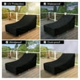 thumbnail image 5 of Patio Chaise Lounge Cover, Waterproof & UV Resistant Outdoor Furniture Covers for Sun Lounger Pool Sunbathing, 80"Wx27"Dx30"H, 5 of 7