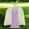 thumbnail image 5 of SouMaox Crepe Table Runner, Elegant Pleated Gauze Wedding Decoration, Balinese Fabric Centerpiece for Formal Dinner Party, 5 of 9