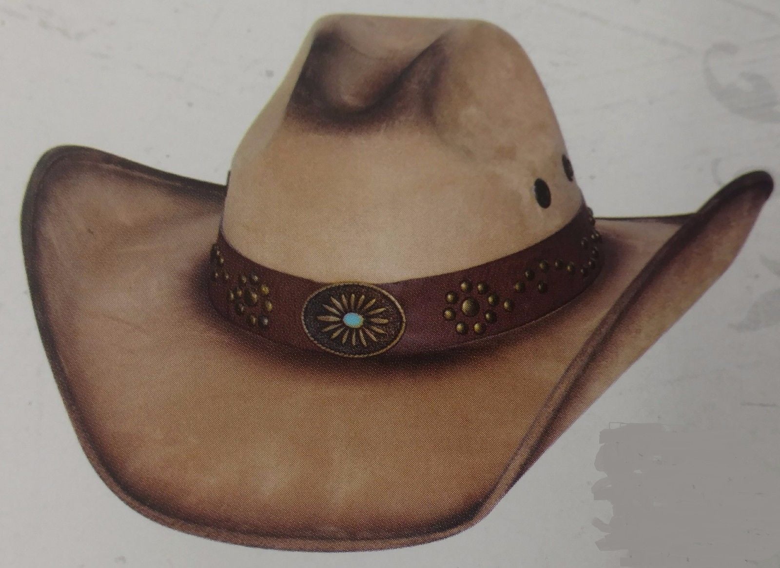 New Bullhide Rusty Hope Golden Leather Women/'s Hat 4068