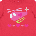 thumbnail image 4 of Inktastic Valentine Pink Heart Helicopter Boys or Girls Baby T-Shirt, 4 of 5