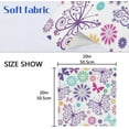 thumbnail image 2 of Coolnut Set of 6 Lace Colorful Butterflies Napkins Cloth Napkins 20"x20", Washable Polyester Dinner Napkins for Parties, Wedding, Restaurant, 2 of 6