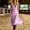 Pink, variant on Women's Summer Casual Open‑Back Dress Solid Color Deep V‑Neck Spaghetti Strap Button‑Front Flowy Long Dress Light Blue XL(XL)