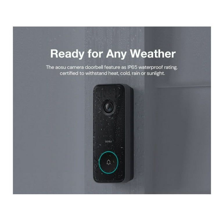 AOSU Waterproof Video Doorbell Ultra with 5MP Ultra HD Camera and