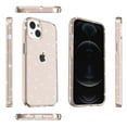 thumbnail image 4 of Glitter Clear Case for iPhone 14 Plus, Shining Sparkle Bling Military Grade Soft TPU Anti-Scratch Shockproof Cover Full Coverage Non-Yellowing Non-Slip Translucent Slim Lightweight Case, Gold, 4 of 7