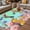 Green, variant on Vintage Hummingbirds Outdoor Rug for Patio/Deck/Porch, Non-Slip Large Area Rug 3 x 5 Ft, Spring Farmhouse Country Flowers Indoor Outdoor Rugs Washable Area Rugs, Reversible Camping Rug Carpet Runner
