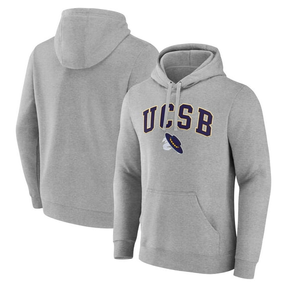 Men's Gray UC Santa Barbara Gauchos Campus Pullover Hoodie