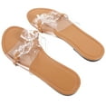 thumbnail image 5 of WHAMVOX  Women's Sandals for Summer Flat Dressy Miss Woman Transparent, 5 of 8