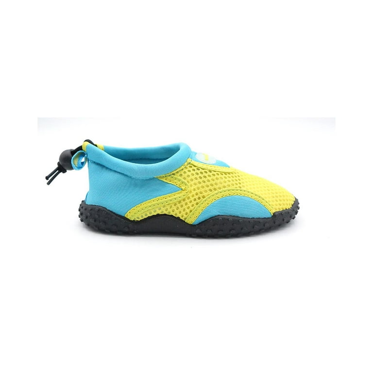 Fresko Toddler and Little Kids Water Shoes for Boys and Girls Turquoise Yellow Size 4