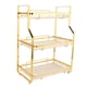 thumbnail image 1 of Estante Esquinero para Baño, Estante Organizador, Organizador Baño, Organizador de Especias, Montado en la Pared, Estable y Dorado para Dormitorio (3 Niveles), 1 of 9