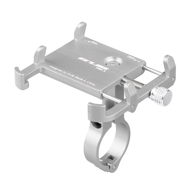 GUB Soporte para teléfono de bicicleta Soporte para manillar de bicicleta de aleación de aluminio (Plata) Likrtyny Accesorios para bicicletas