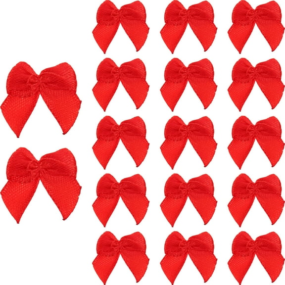 WHAMVOX  60 Pcs Hit Ribbon Ribbons Clip Bow Crafts for Girls Red Bows Hair