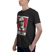 Kfc Logo Men'S Basic Short Sleeve T-Shirt Fashionable Black Small