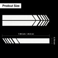 thumbnail image 2 of Car Rear View Mirror Stickers Decor Car Body Sticker Vinyl 4pcs (Sliver), 2 of 6