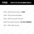 thumbnail image 2 of Max Advanced Brakes - Brake Kit for 2018-2020 Chevy Traverse 2017-2020 GMC Acadia 2018-2020 Buick Enclave FWD Front Replacement Geomet Coated Disc Brake Rotors and Ceramic Brake Pads, 2 of 9