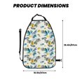 thumbnail image 2 of Fuzoiu Watercolor Leaves Print 2 Pack Kick Mat Back Seat Protector With 3 Storage Pockets, Universal Car Seat Back Organizer For Kids Pets, Waterproof Backseat Protector For Most Car, 2 of 8