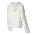 thumbnail image 2 of Women's Concepts Sport Cream Chicago White Sox Fluffy Hoodie Top & Shorts Sleep Set, 2 of 3