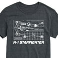 thumbnail image 3 of Star Wars - The Mandalorian N1 Starfighter - Men's Short Sleeve Graphic T-Shirt, 3 of 5