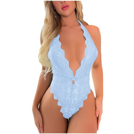 PuPy Lingerie for Women Sexy Naughty Play Chains Lingerie Stockings Thigh Highs Red Lingerie Bodysuit for Women Red Lingerie Dress for Women Sexy One Piece Lingerie for Women Mesh My Items Deals