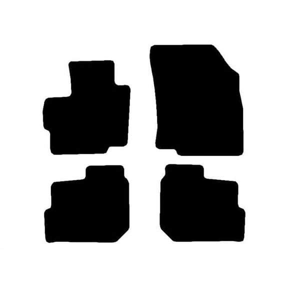 Auto Mats and Accessories Custom Fit Carpet Floor Mats Compatible with 2016-2024 Mitsubishi Mirage G4 – 4-Piece Front Set (Black), Made in USA