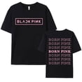 thumbnail image 2 of Camiseta con estampado para hombre y mujer, ropa de calle estética Kpop, Y2k, informal, de algodón, de manga corta, Unisex, color negro y rosa, 2 of 5