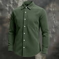 thumbnail image 2 of Long Sleeve Shirts for Men, Mens Long Sleeve Button Down Shirts Wrinkle Free Stretch Untucked Dress Shirts Business Casual Shirt, 2 of 6