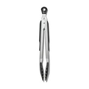OXO Softworks 9 inch Tongs with Nylon Head, Stainless Steel