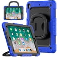 thumbnail image 2 of For iPad 6th/5th Generation Case 9.7 inch 2018/2017, 360 Rotating Shockproof Cover with Stand, Handle, Shoulder Strap, Blue, 2 of 7
