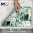 thumbnail image 4 of Highland Home "Foggy Tree Line" 4-Pack Reversible Easy Care Plastic Placemats, 4 of 7