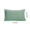 thumbnail image 3 of RBCKVXZ Microfiber Pillow Cases - 20"x 36" Standard Size Set of 2 Cooling Pillowcases Double Brushed Green Pack Easy Care (Standard Pillowcase 2, Green), 3 of 6