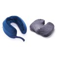thumbnail image 1 of Black Mountain Products Orthopedic Memory Foam Seat Cushion with Supporting Travel Neck Pillow Combo, 1 of 1