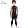 thumbnail image 2 of Traje de buceo Traje de buceo Secado rápido Niños con mangas largas de manga larga y pantalones Jumpsuit de carrocería de cuerpo completo para snorkeling Surfing Negro XXL seitruly OD003661-10, 2 of 7