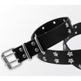 thumbnail image 4 of Fairy Grunge Leather Belts Y2K Women Star Punk Goth Buckle Grommet Waist Aesthetic Belt Accessories Fairycore 43'', 4 of 7
