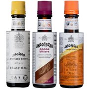 Angostura Bitters Mixed - Aromatic, Orange and Cocoa 4oz Premium Cocktail Bitters for Home and Professional Mixologists