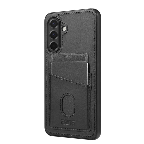 Dteck Wallet Case for Samsung Galaxy A17 5G,Shockproof PU Leather Case with Card Slots Slim TPU Protective Back Cover for Galaxy A17 5G,Black